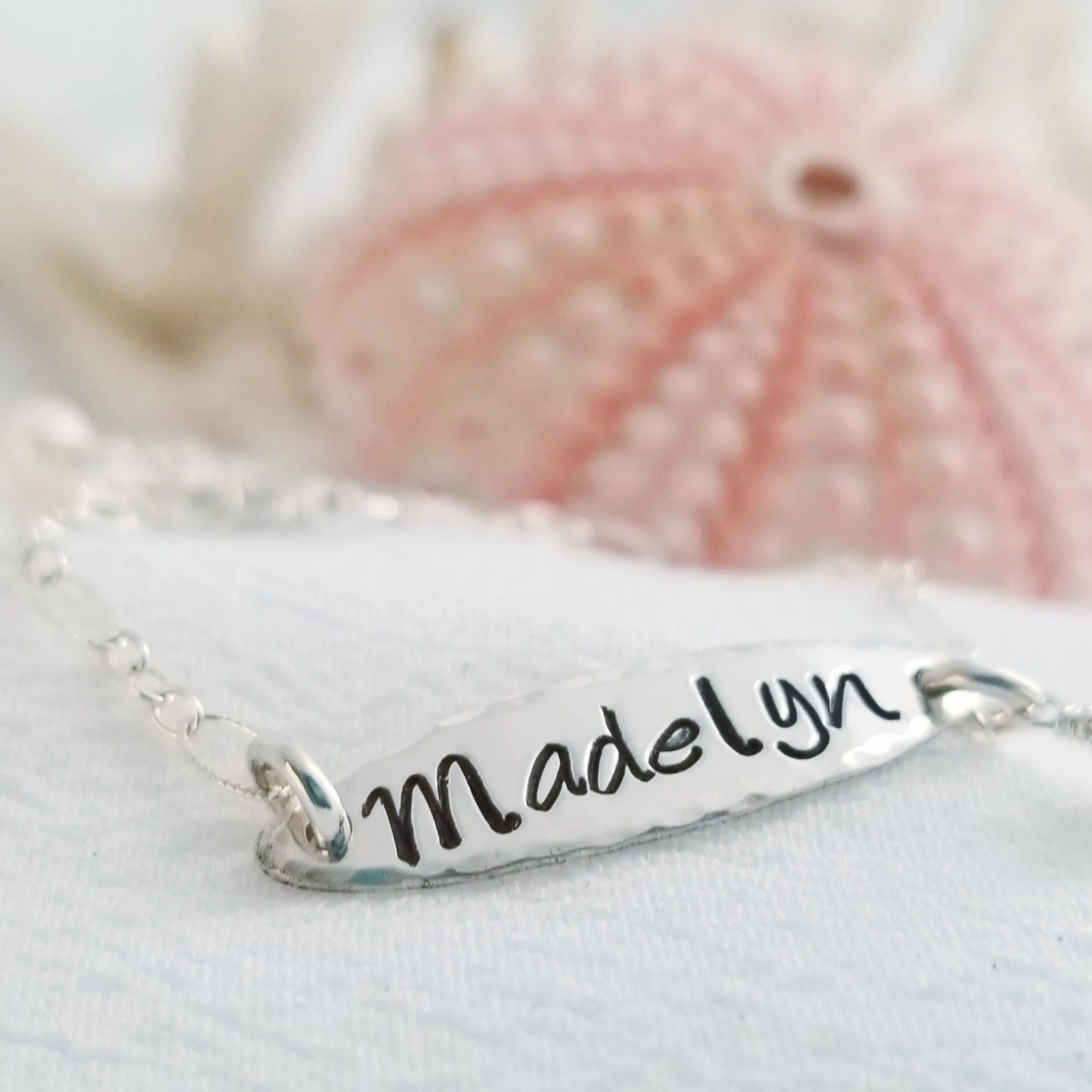 Babies Custom ID or Name Bracelet - Sterling or Gold