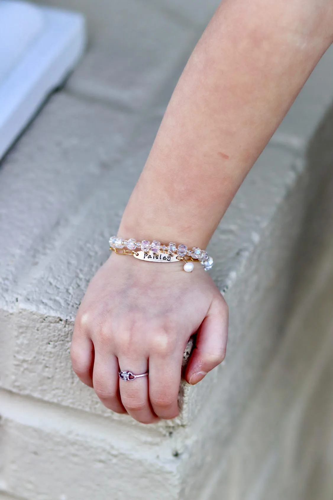 Babies Custom ID or Name Bracelet - Sterling or Gold