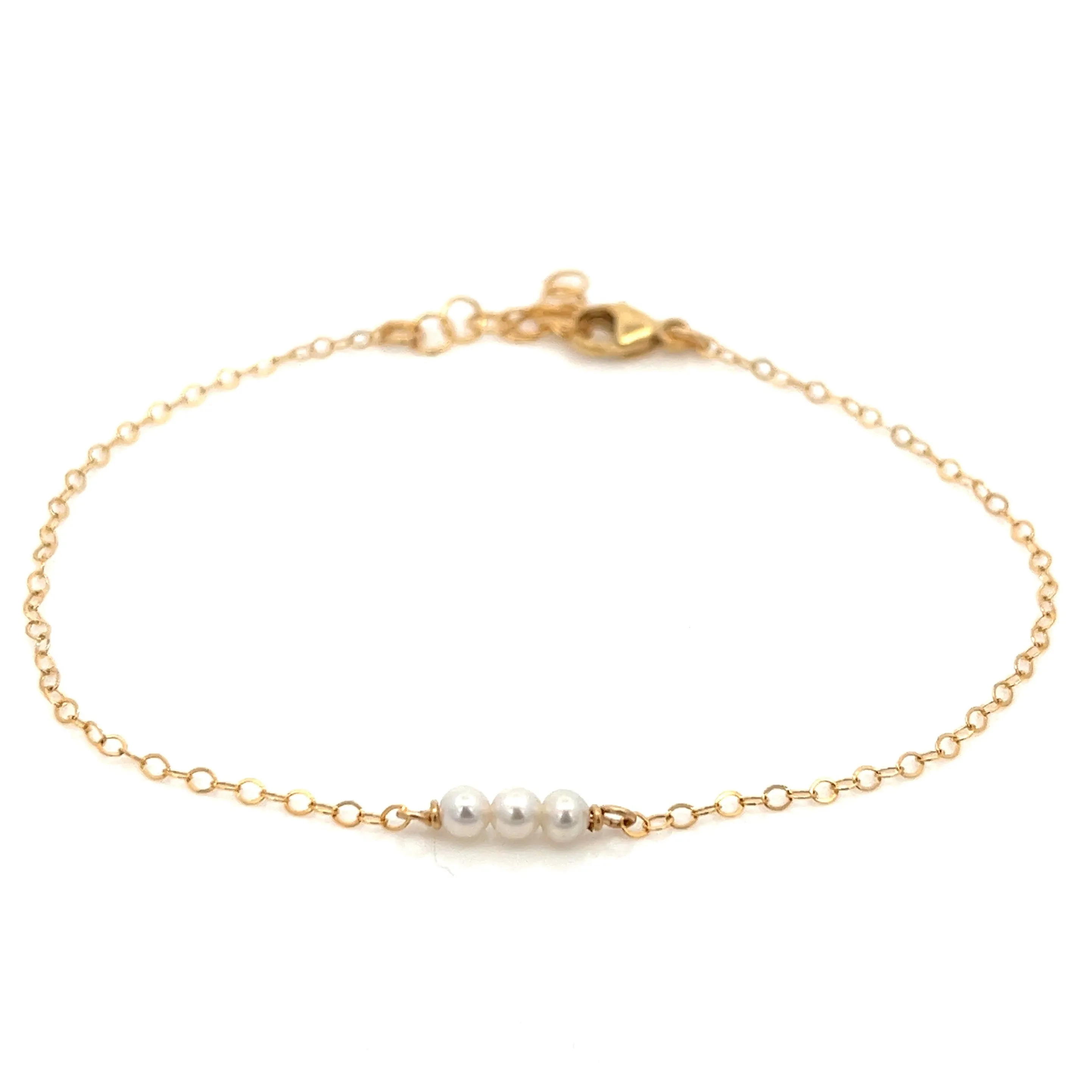 baby pearl triplet bracelet