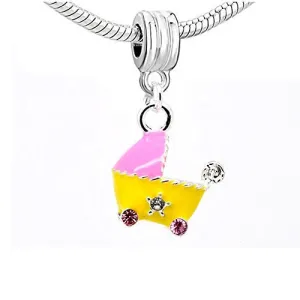 Baby Stroller Bead Compatible for Most European Snake Chain Bracelet