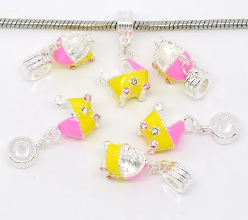 Baby Stroller Bead Compatible for Most European Snake Chain Bracelet