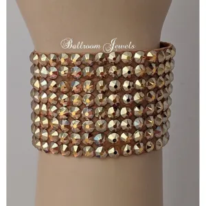 Ballroom Bracelet 1½ inch wide - gold