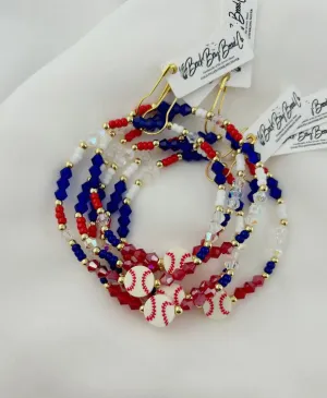 Baseball beaded bracelets