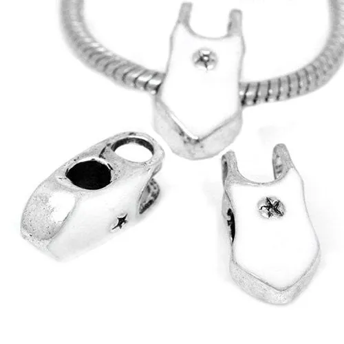 Bathing Suit/jump Suit with Star European Bead Compatible for Most European Snake Chain Bracelet