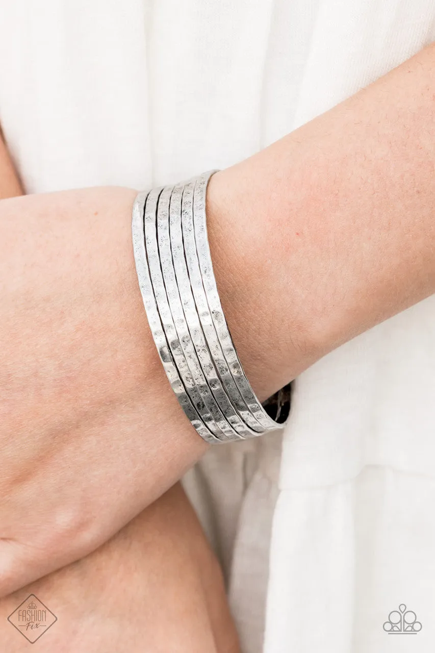 BAUBLE-Headed Silver Paparazzi Bracelet