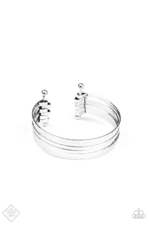 BAUBLE-Headed Silver Paparazzi Bracelet
