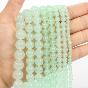 Beads Jade Chalcedony Charm Round Loose