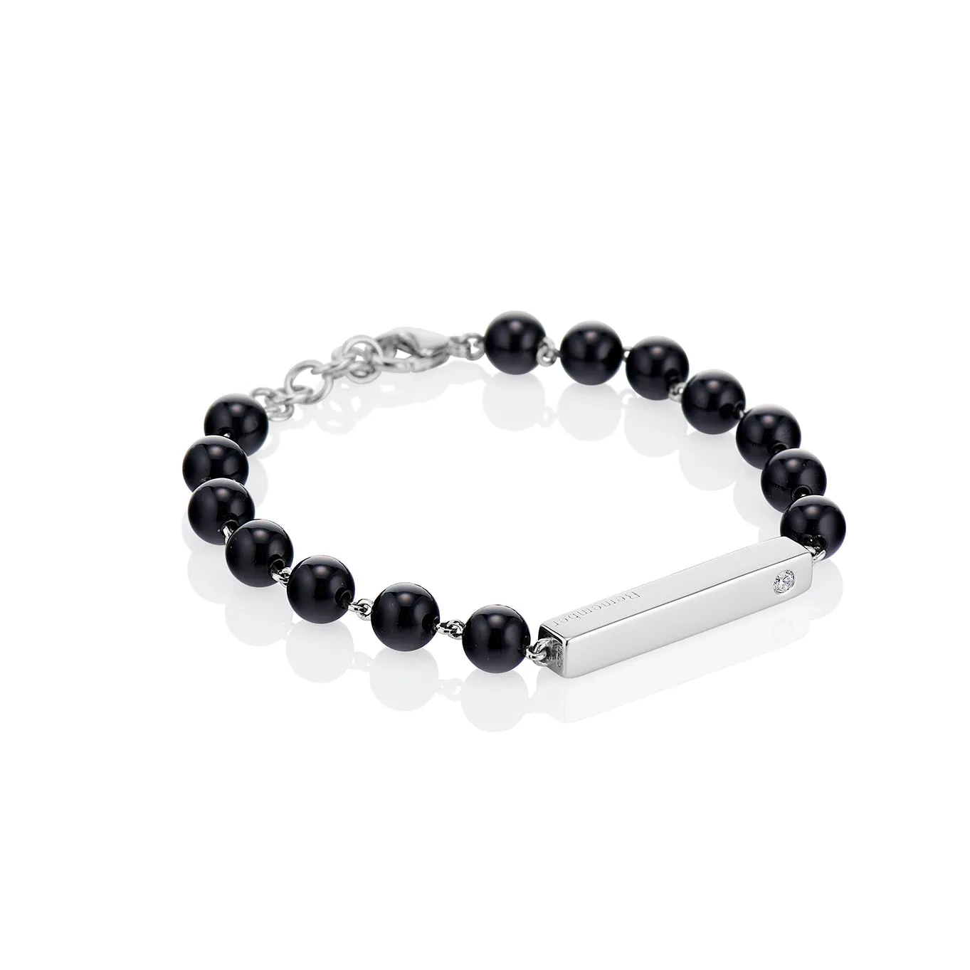 Black Onyx Beaded Bracelet
