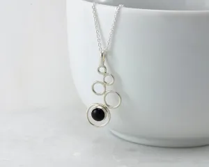 Black Onyx Silver Necklace
