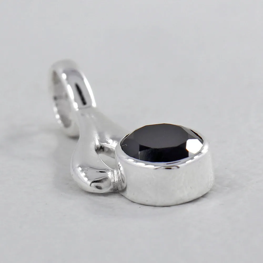 Black Onyx Sterling Silver Pendant