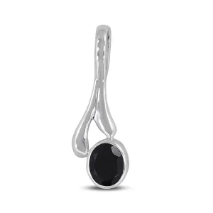 Black Onyx Sterling Silver Pendant