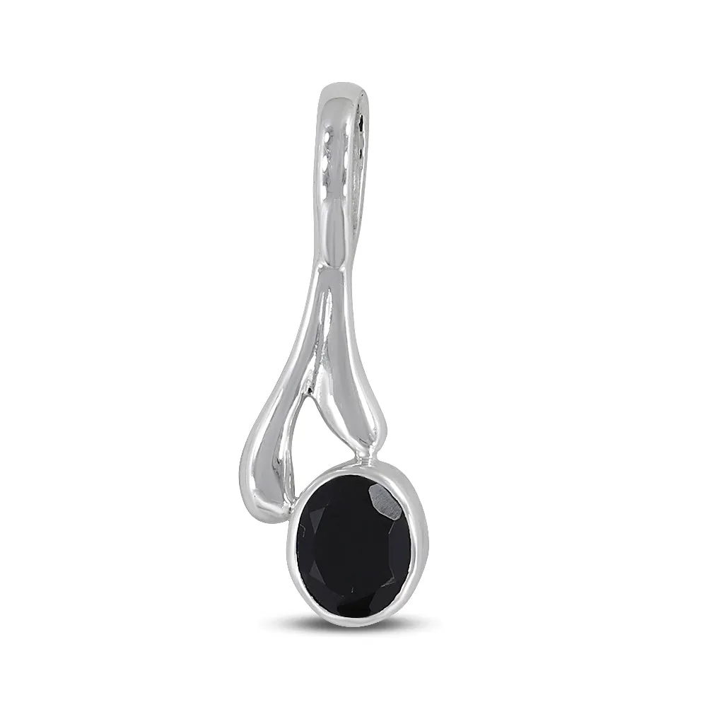 Black Onyx Sterling Silver Pendant