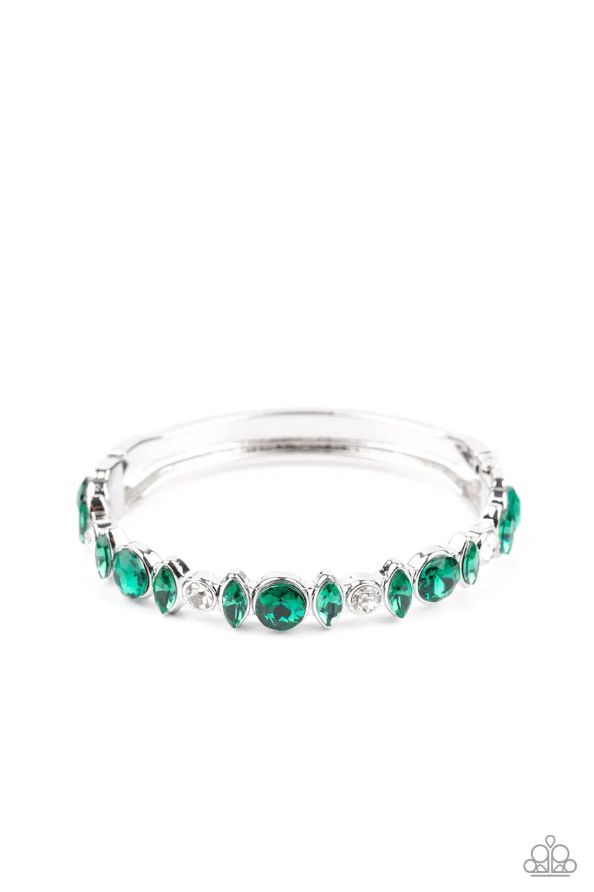 BLING Them to Their Knees Green Paparazzi Bracelet