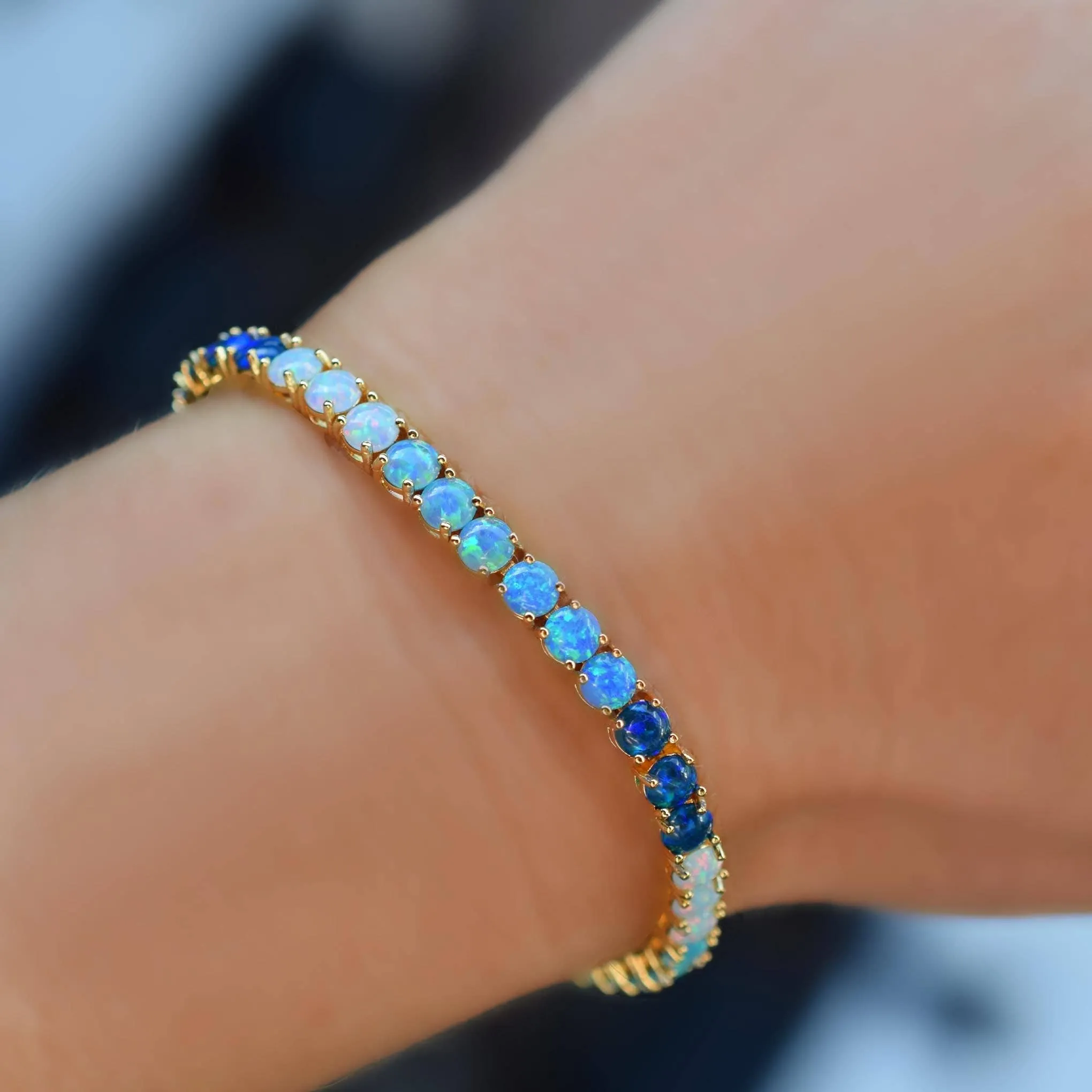 Blue Ombre Riviera Bracelet