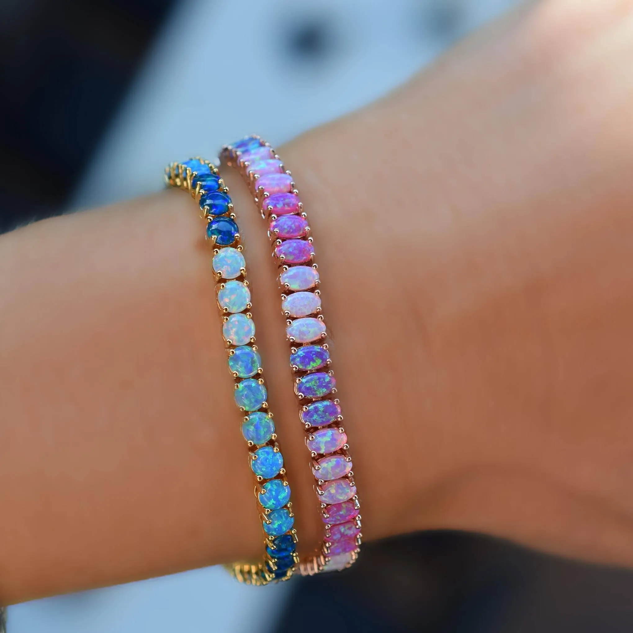 Blue Ombre Riviera Bracelet