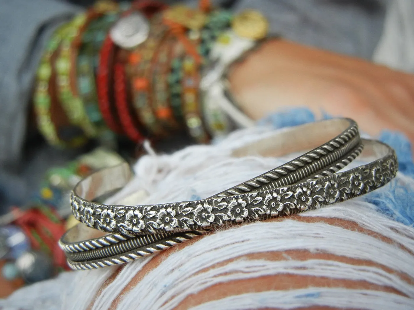 Boho Cuff Stacking Bracelets