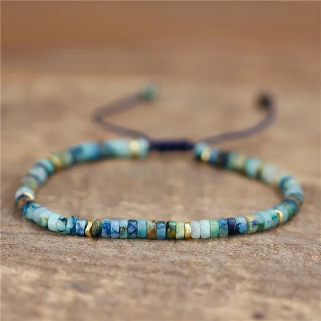 Boho Natural Stone Adjustable Bracelet