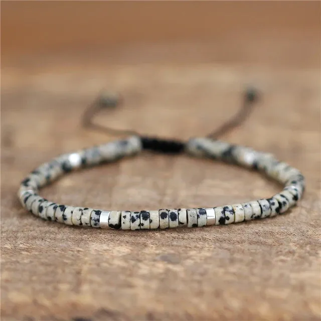 Boho Natural Stone Adjustable Bracelet