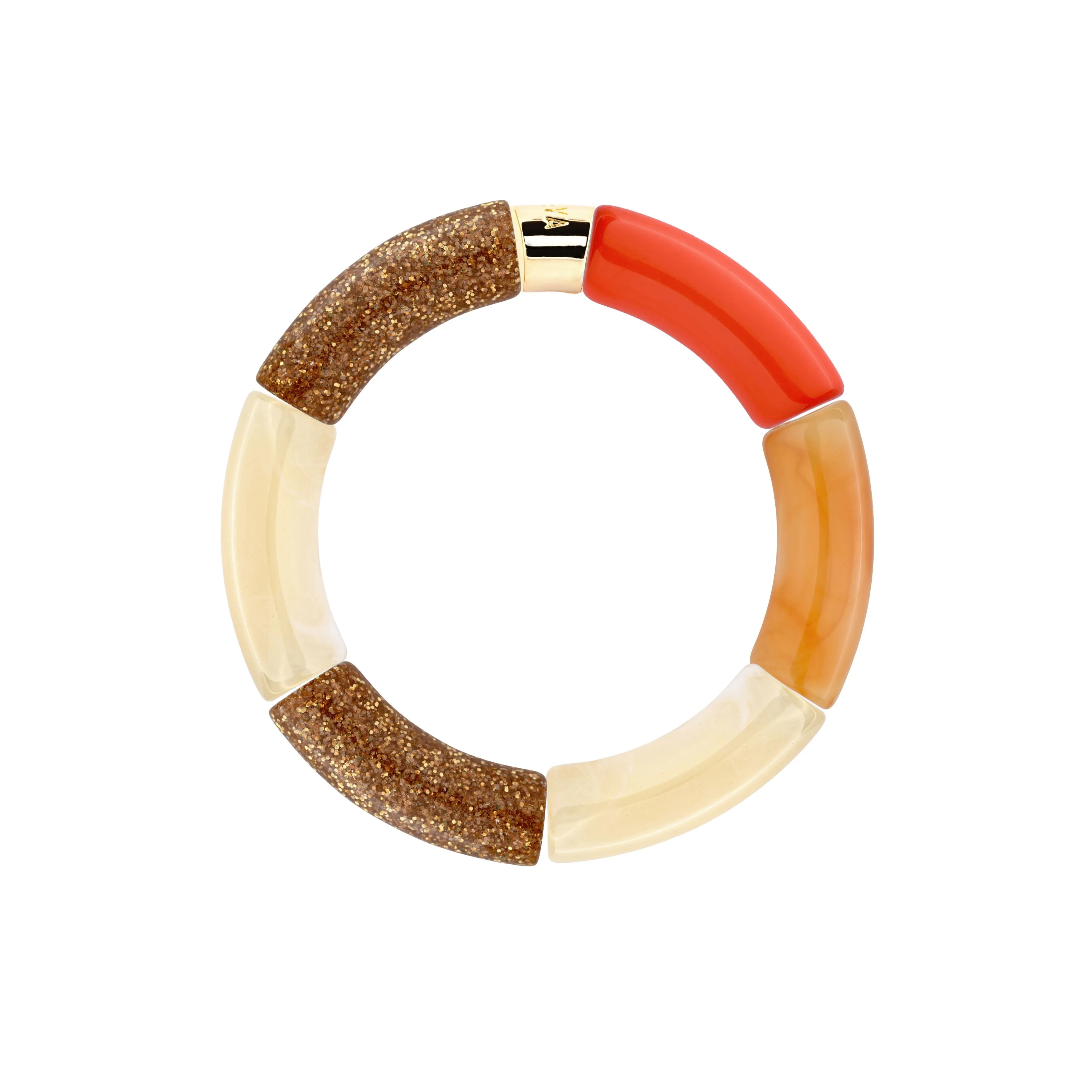 BRACELET PIPOCA TANGERINA-OURO 3