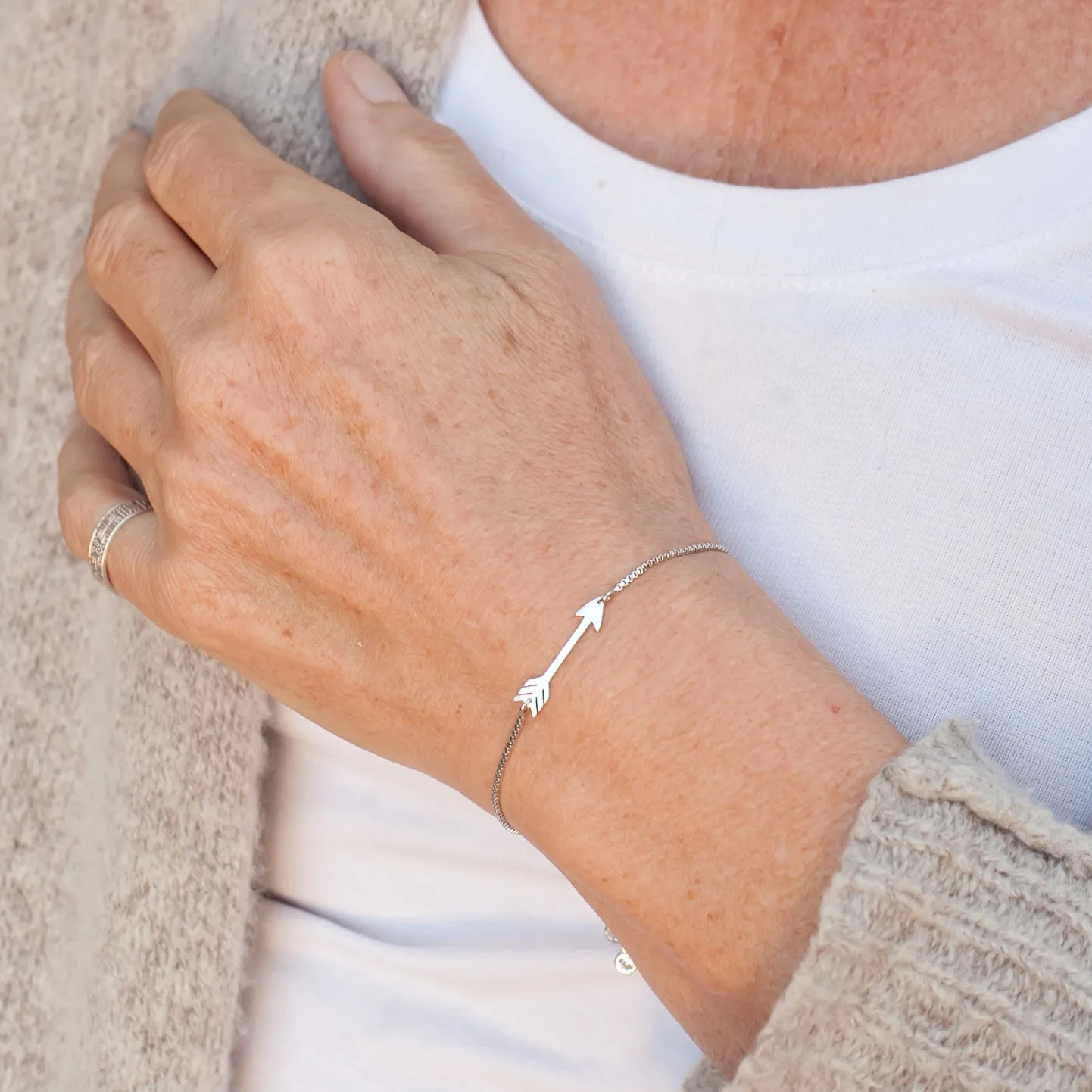 Bracelet Silver with Arrow in Sterling Silver