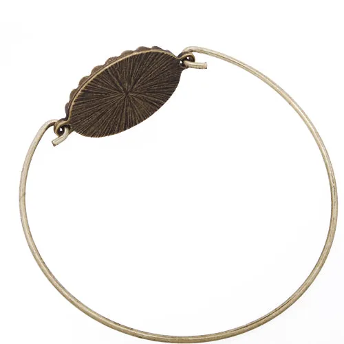 Bracelet With 18*25MM Oval Setting,Cuff,Adjustable,Antique Bronze Plated,Lead Free And Nickel Free,Sold 10PCS Per Lot
