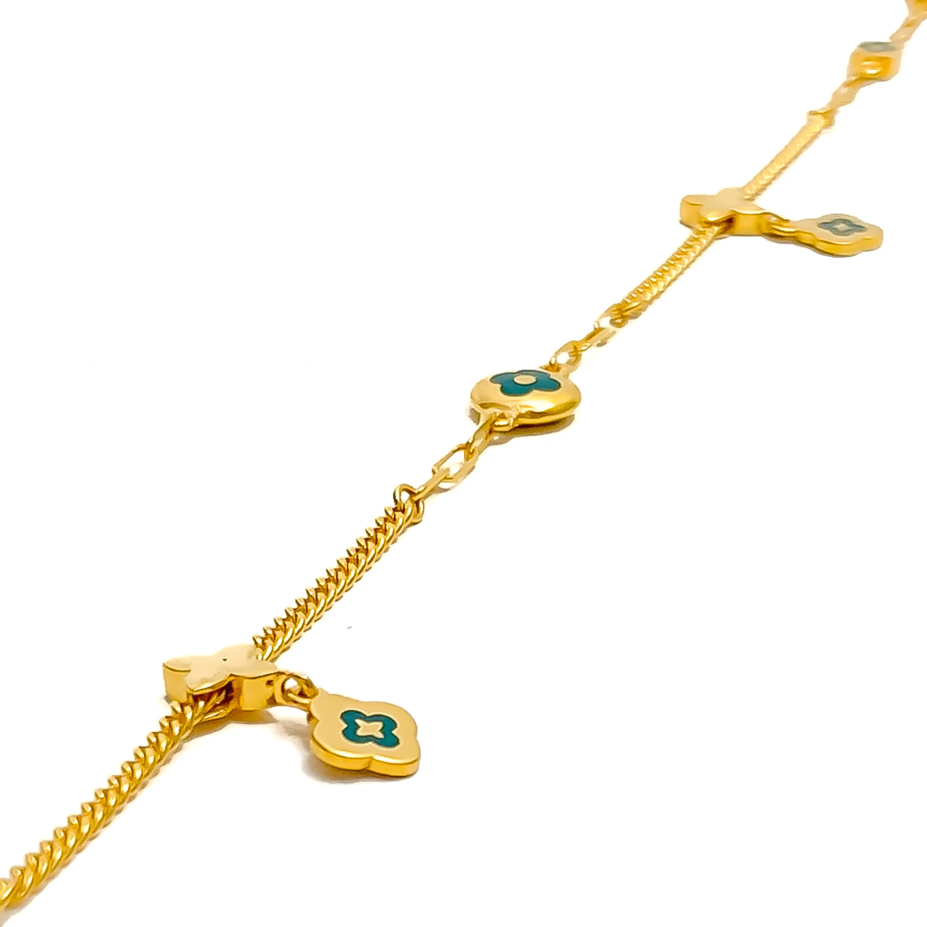 Brilliant Mod 21k Gold Bracelet