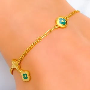 Brilliant Mod 21k Gold Bracelet