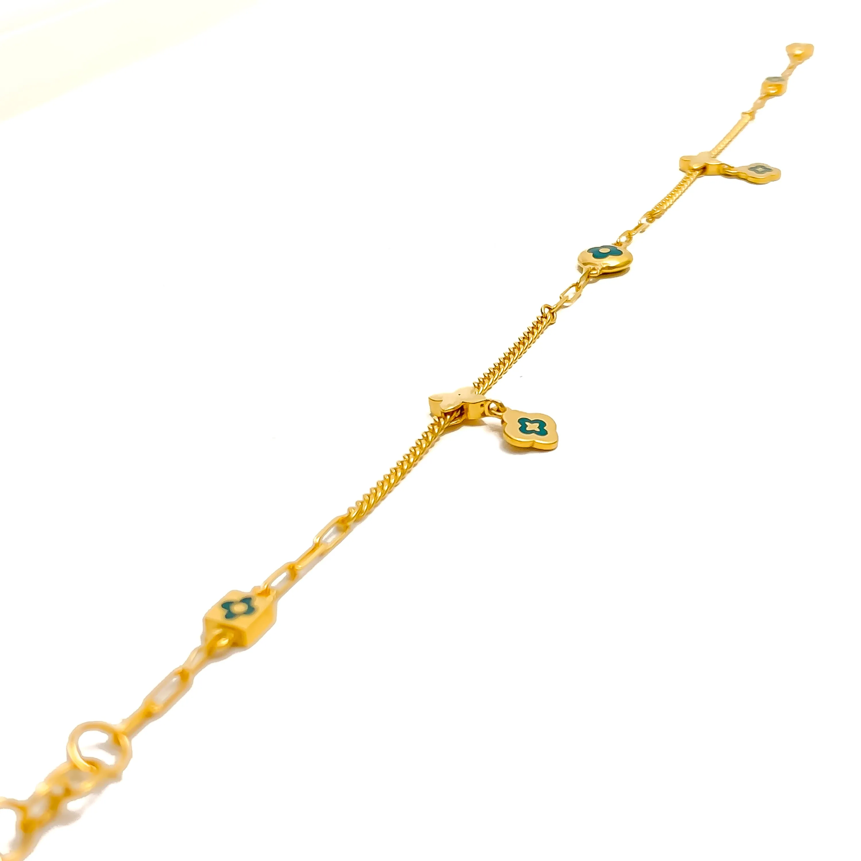 Brilliant Mod 21k Gold Bracelet