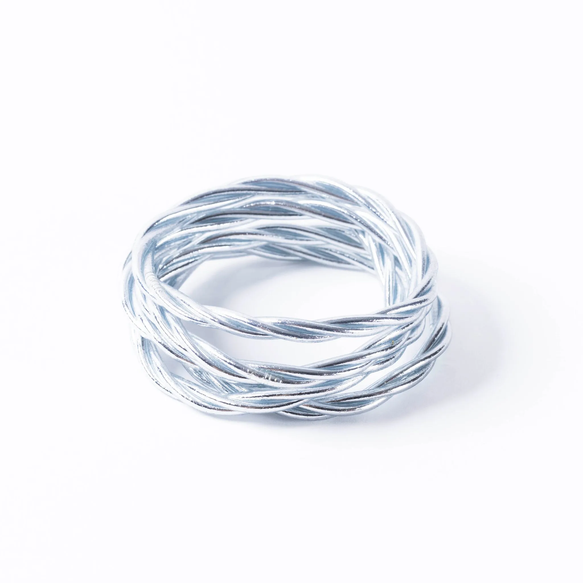 Buddhist Bracelet Twist / Silver