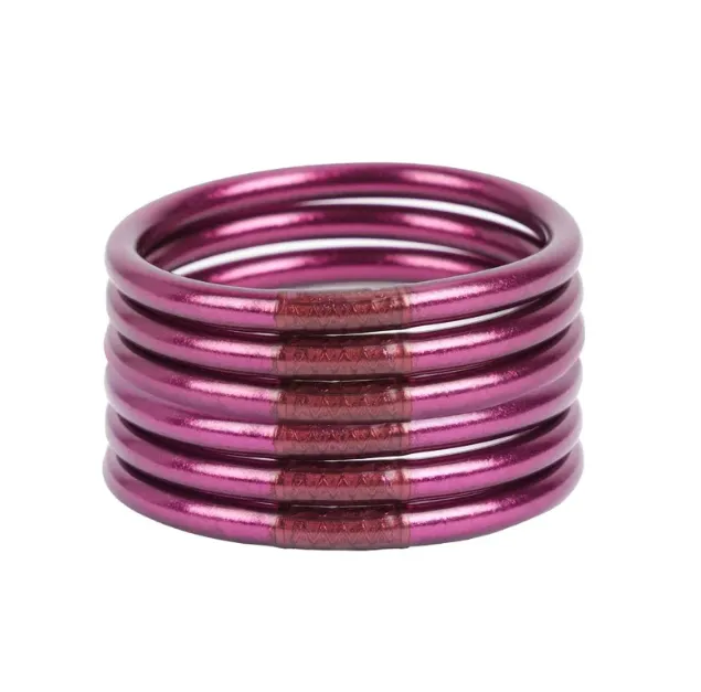 BuDhaGirl  All Weather Bangles - Amethyst