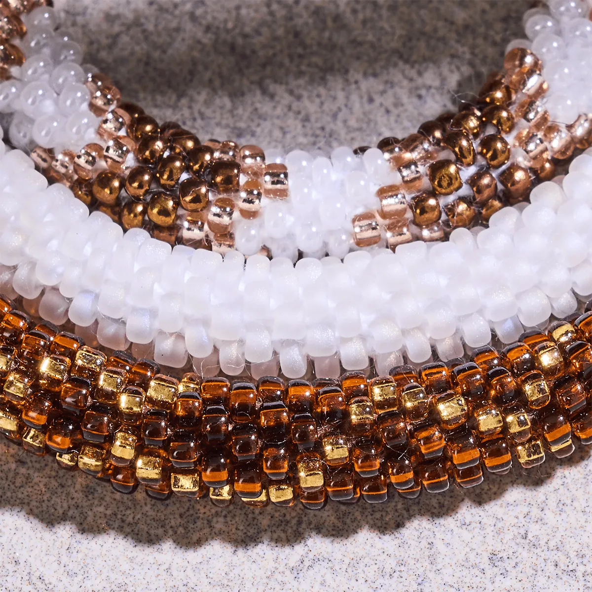 Burnt Sienna | Himalayan Glass Bead Bracelet