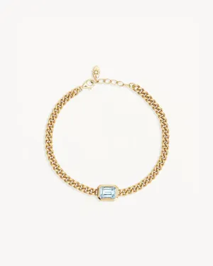 BY CHARLOTTE Calm Your Soul Topaz Curb Bracelet - 18k Gold Vermeil