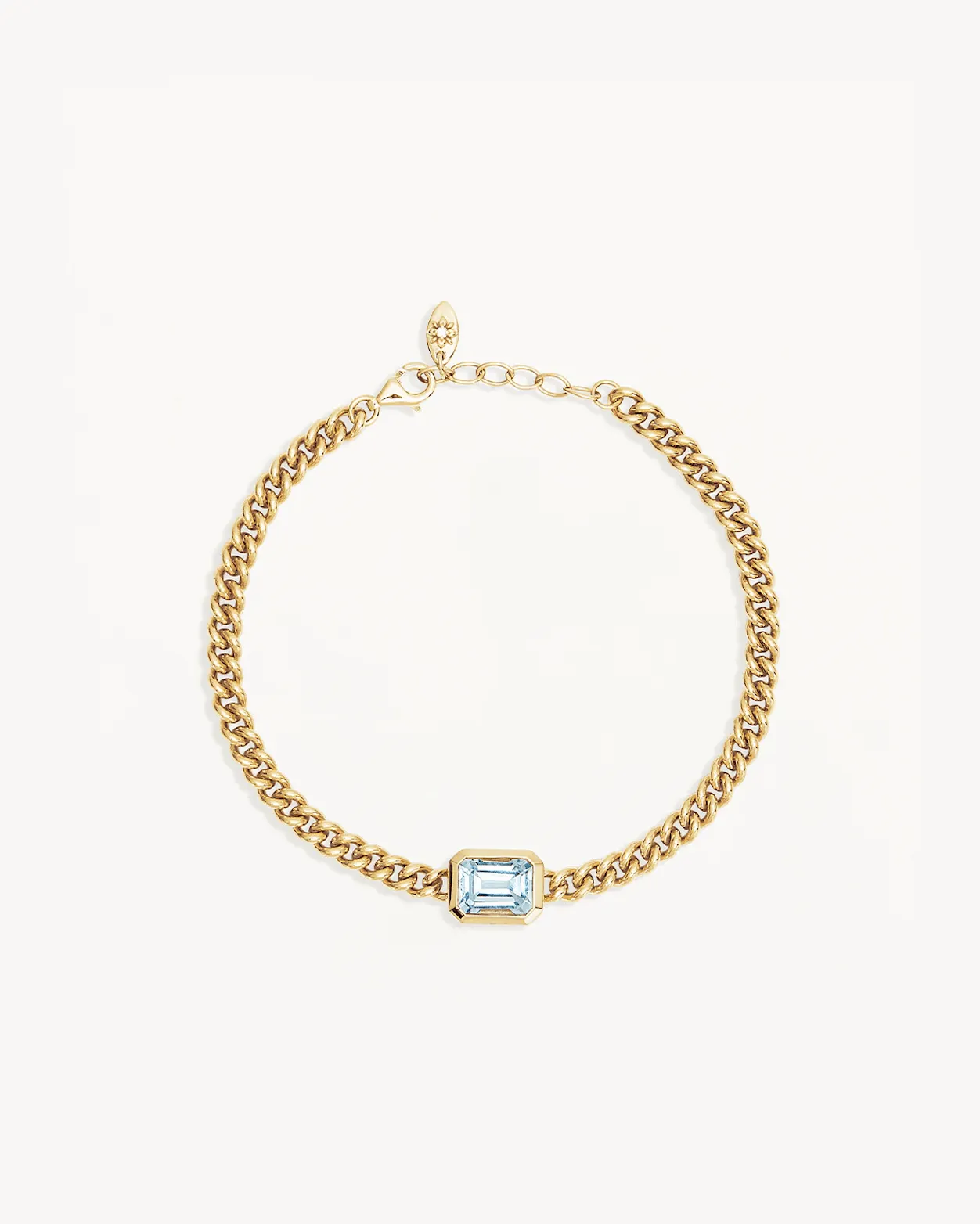 BY CHARLOTTE Calm Your Soul Topaz Curb Bracelet - 18k Gold Vermeil
