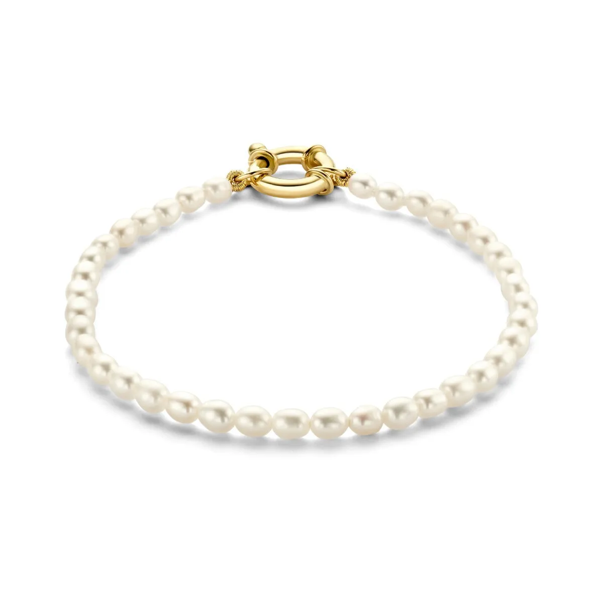 Cadeau d'Isabel 14 karat gold bracelets gift set with pearls
