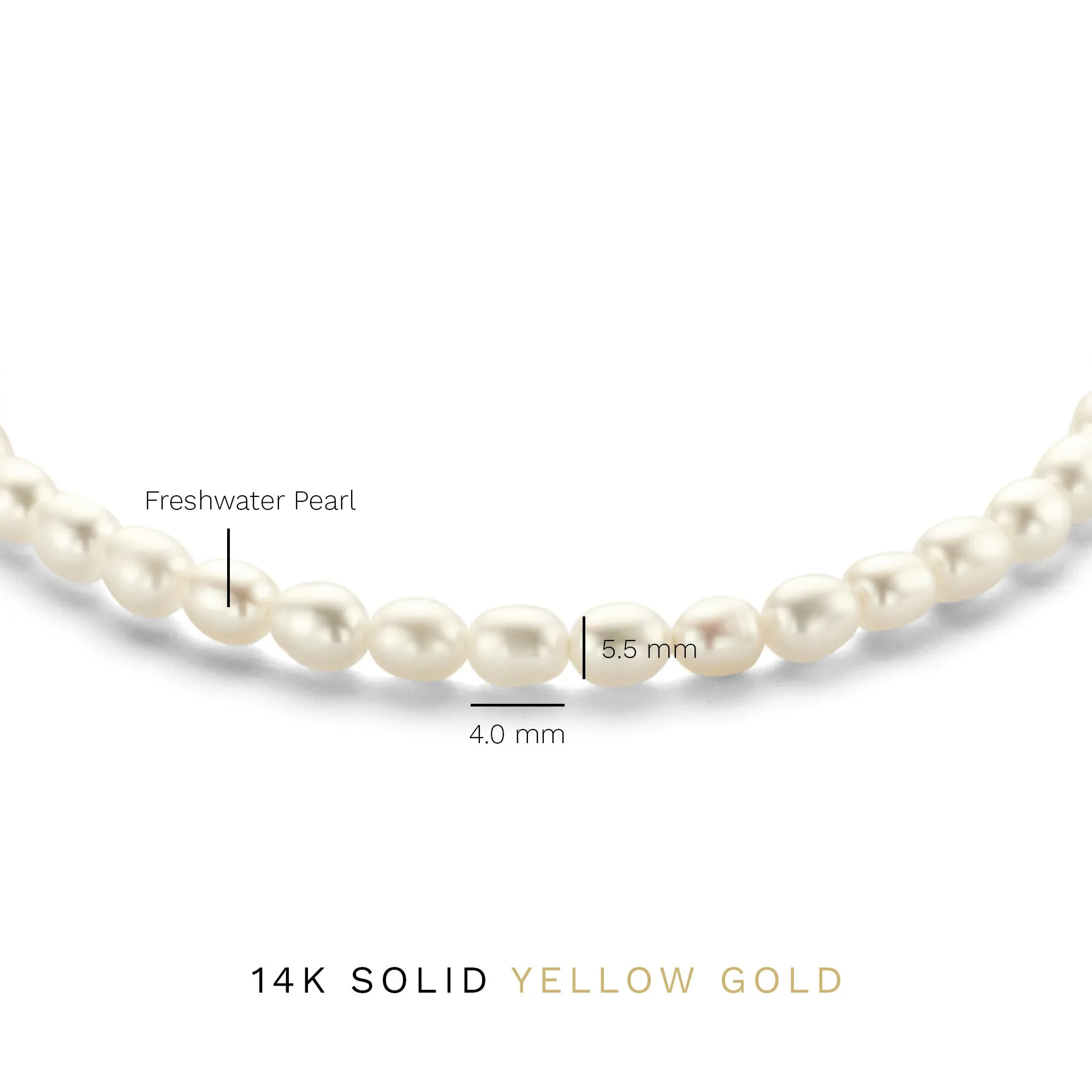 Cadeau d'Isabel 14 karat gold bracelets gift set with pearls