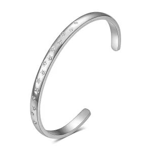 Celestial CZ Star Cuff – Stainless Steel