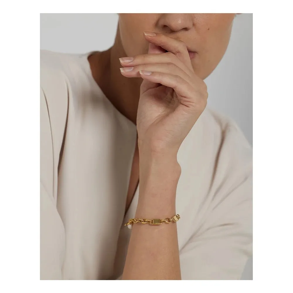 Chain Pearl Bracelet