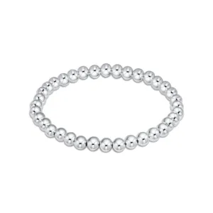 Classic Sterling Bead Bracelet 5mm