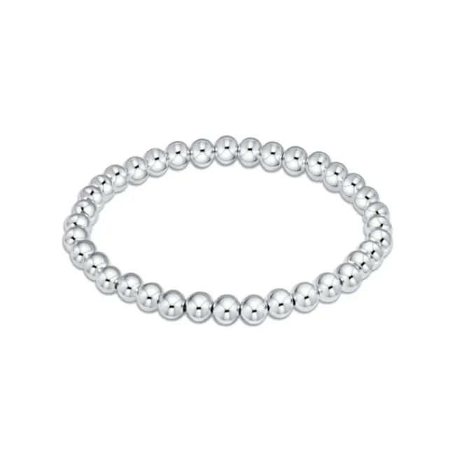 Classic Sterling Bead Bracelet 5mm