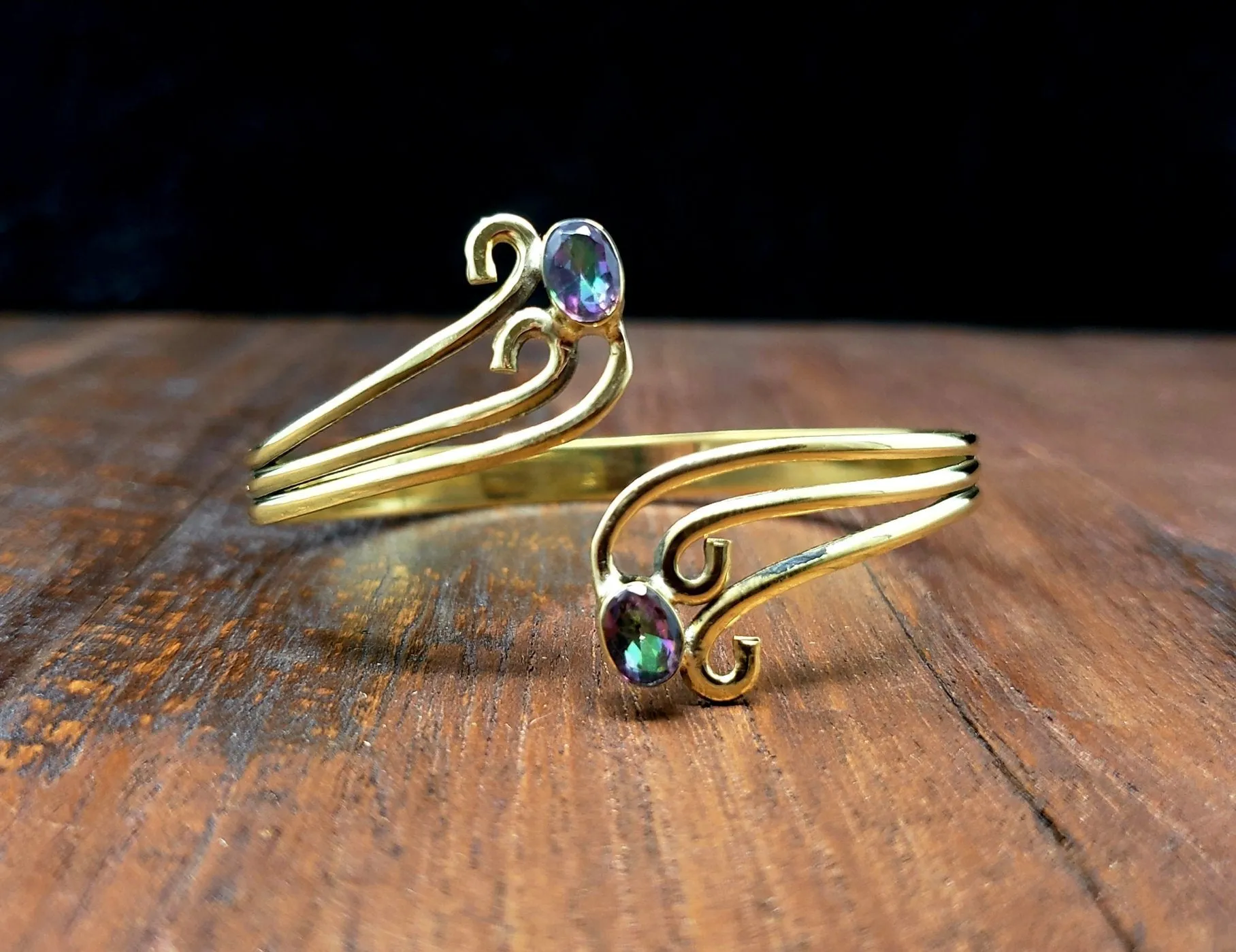 Cloud Bracelet with Mystic Topaz