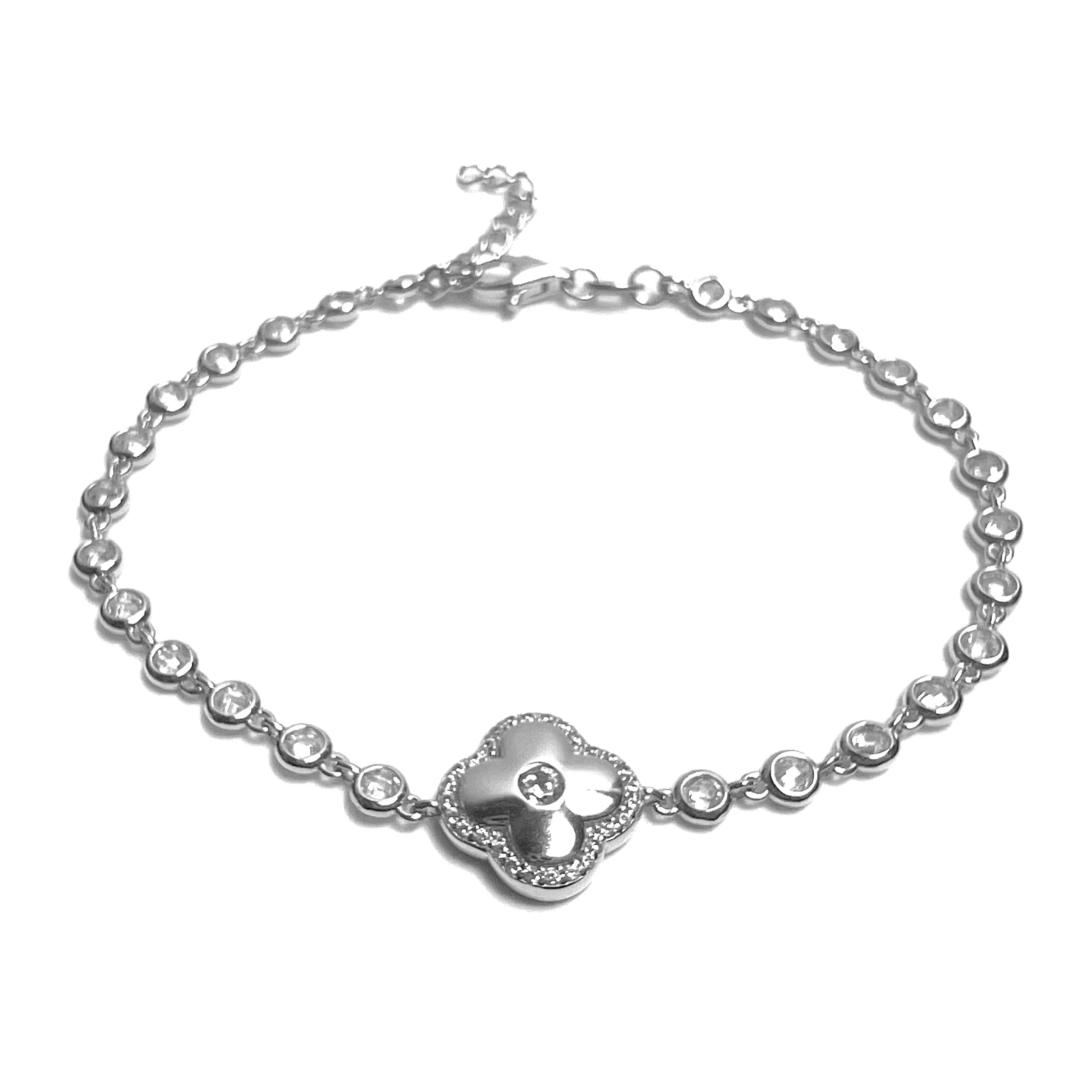 Clover Bezel Bracelet