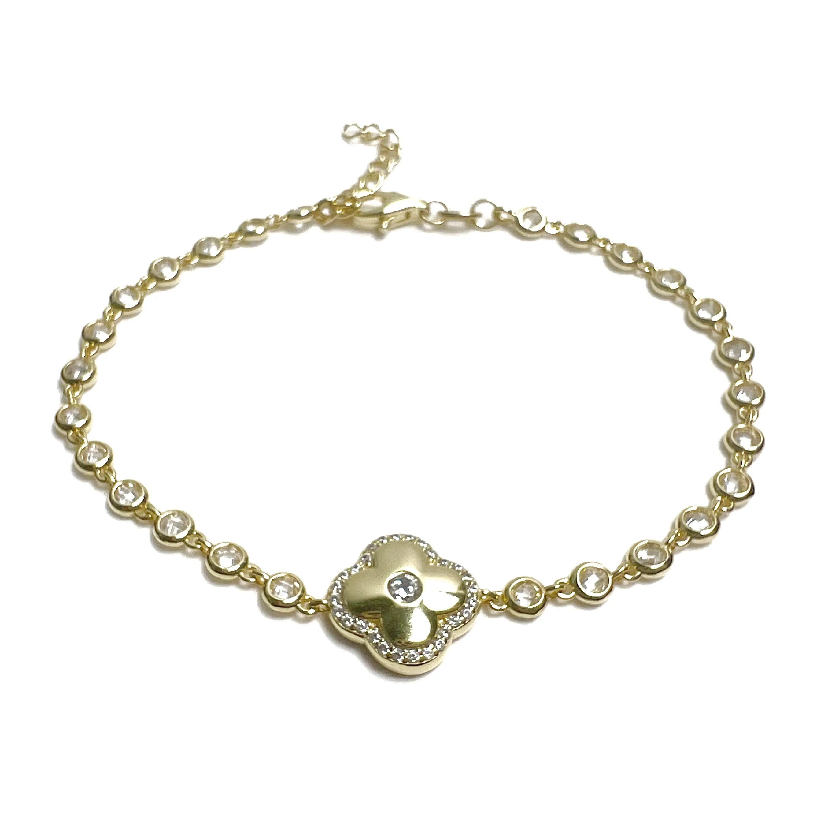 Clover Bezel Bracelet
