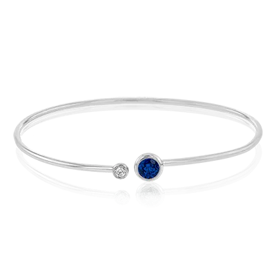 Color Bangle in 18k Gold with Diamonds
