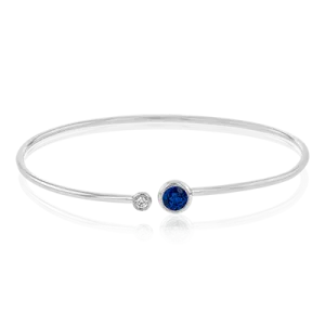 Color Bangle in 18k Gold with Diamonds