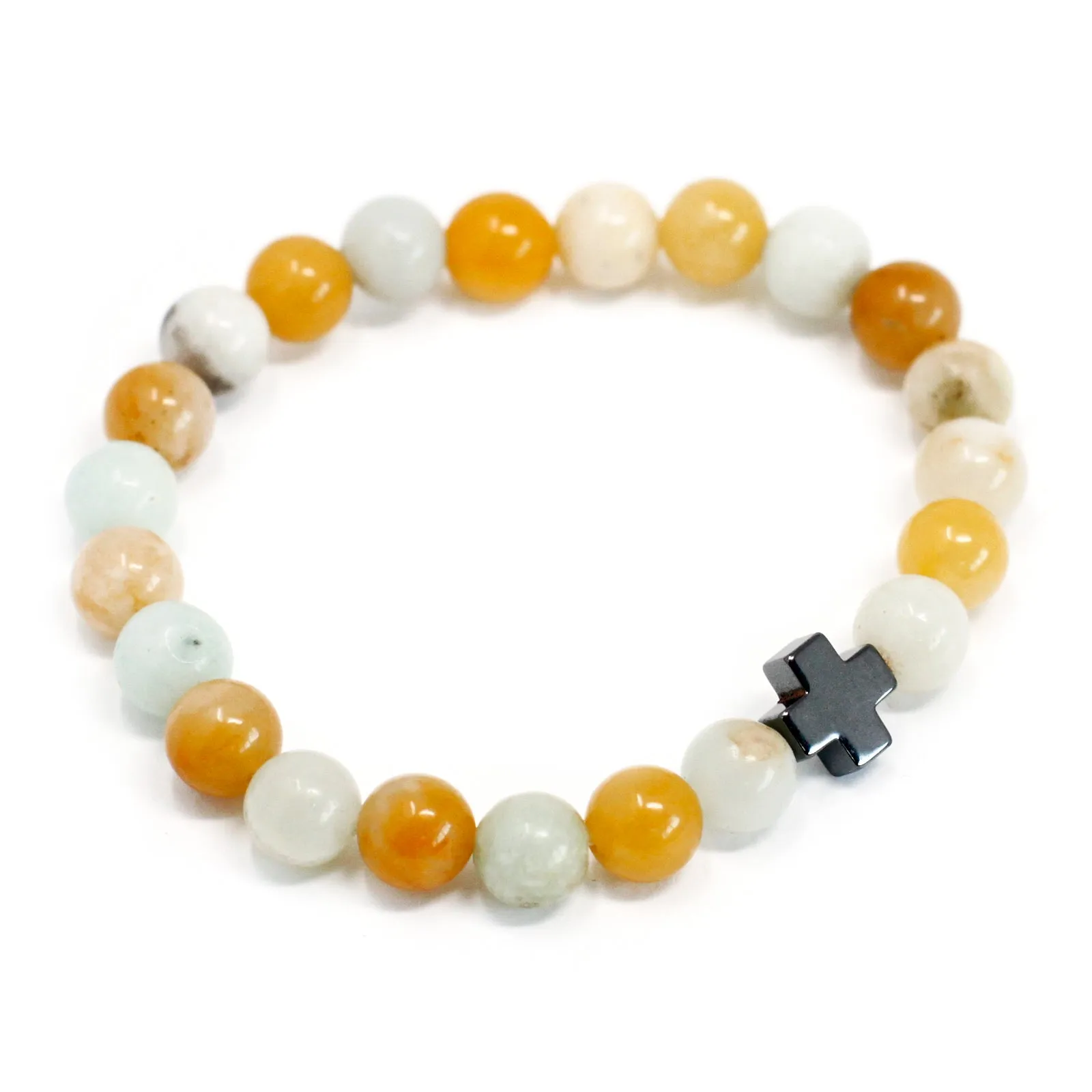 Couple Bracelets - Loyalty - Amazonite & Yellow Jasper