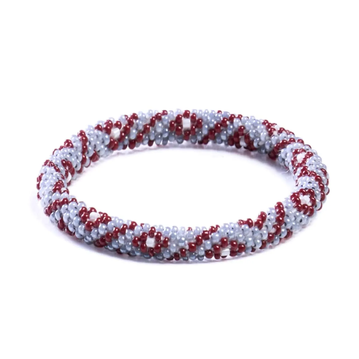 Crimson Appalachia | Himalayan Glass Bead Bracelet