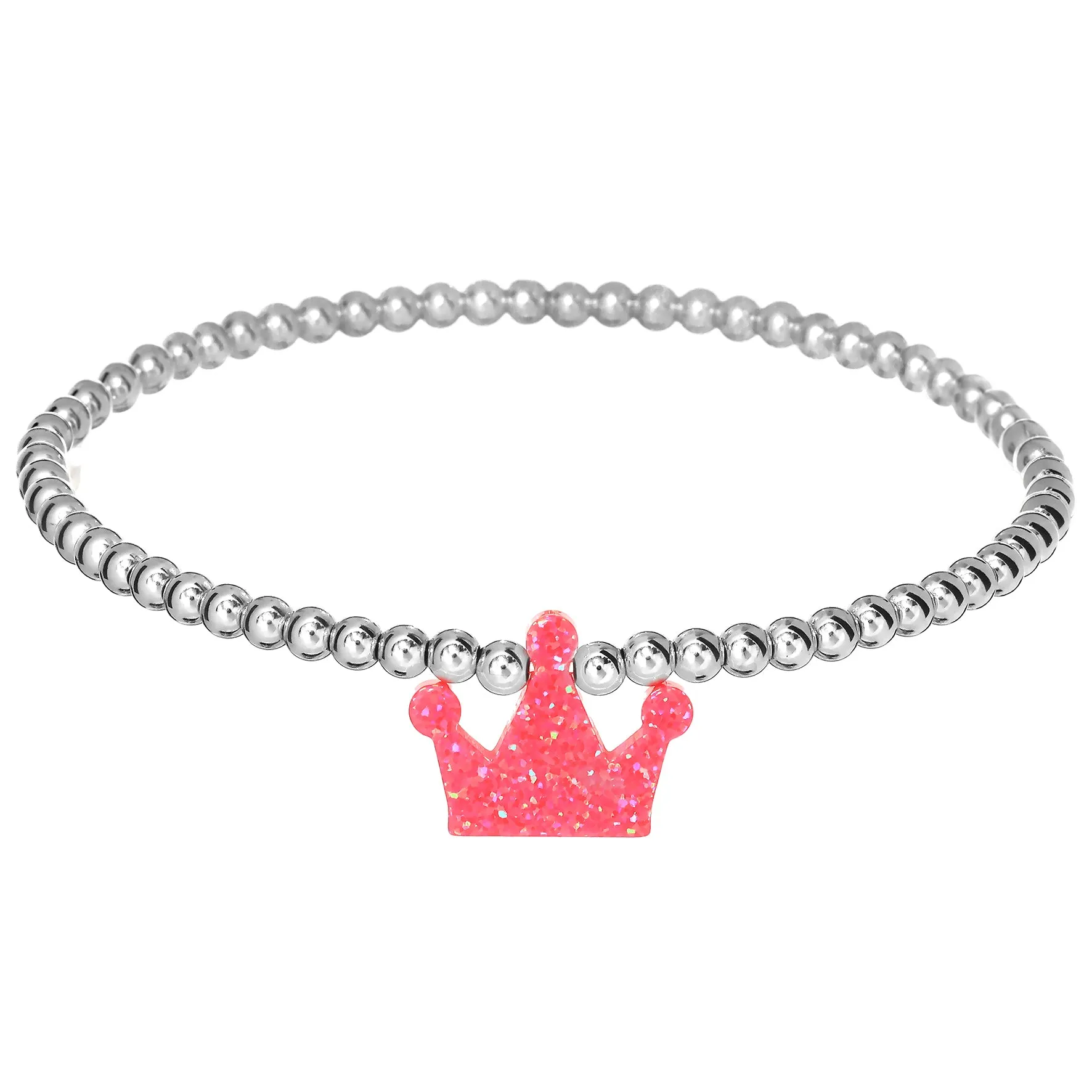 CROWN | Opal Charm and 14K Gold Filled Beads Bracelet