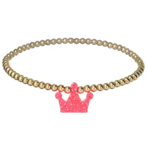 CROWN | Opal Charm and 14K Gold Filled Beads Bracelet
