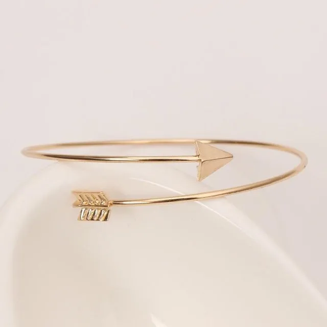 Crystal Double Heart Bow Bracelet