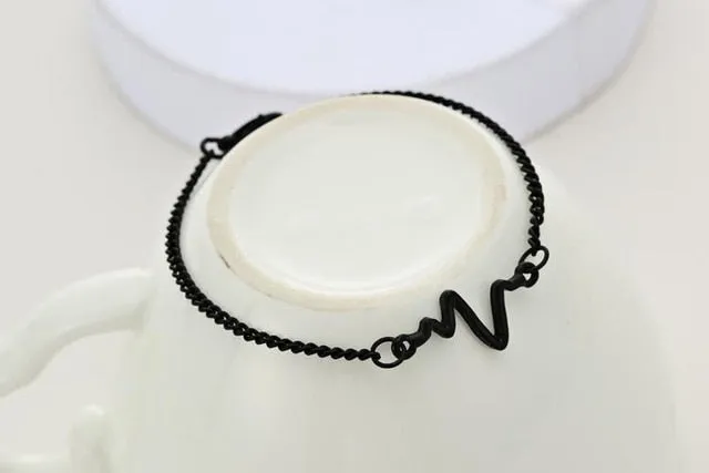 Crystal Double Heart Bow Bracelet